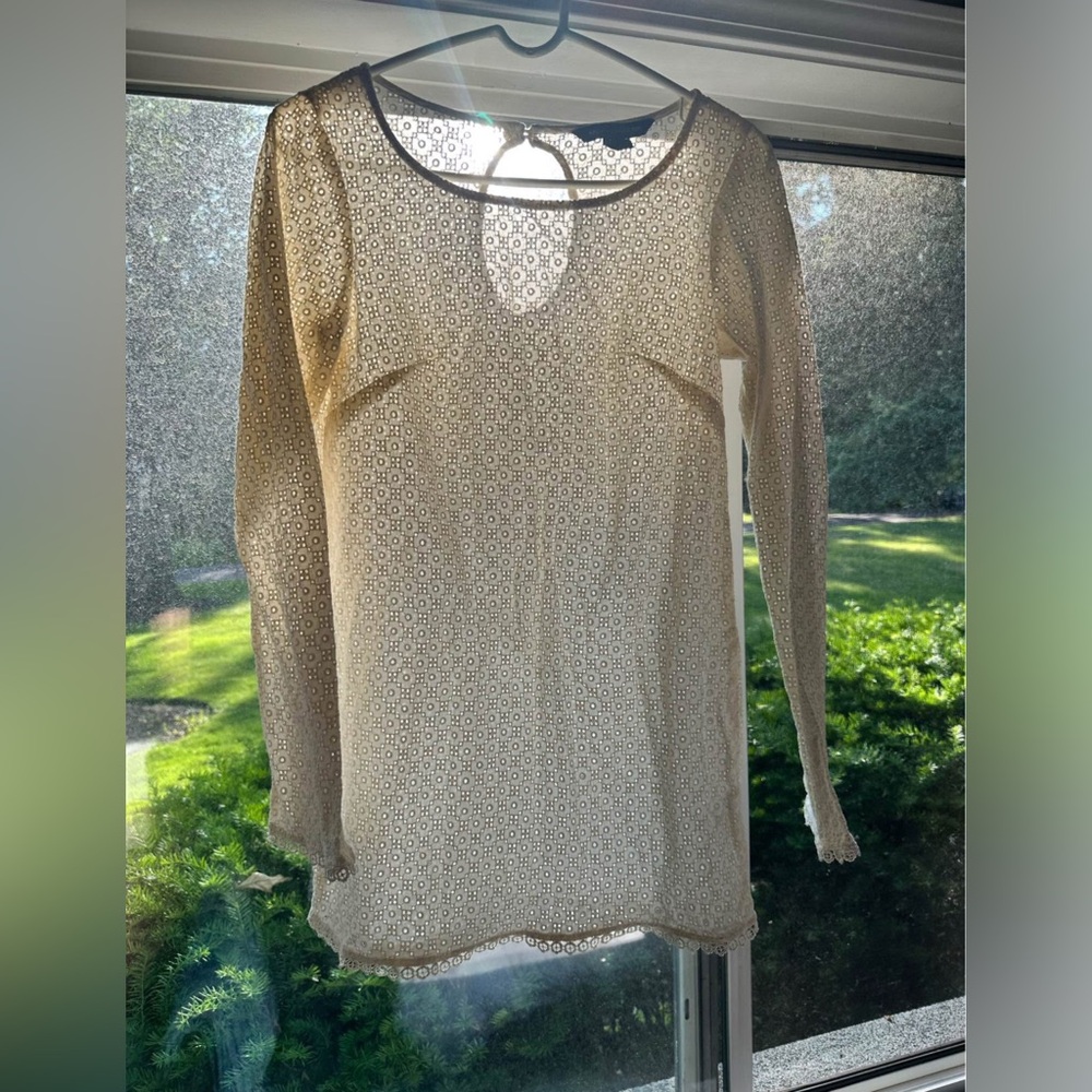 French Connection Cotton Eyelet Coverup